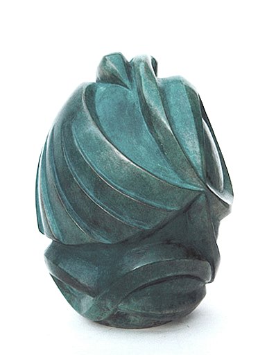 le dernier oeuf sculpture en bronze de flore de valicourt