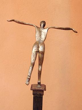 l'audacieuse (fille d'icare) sculpture bronze, flore de valicourt
