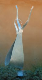 allgorie, sculpture monumentale en aluminium de flore de valicourt