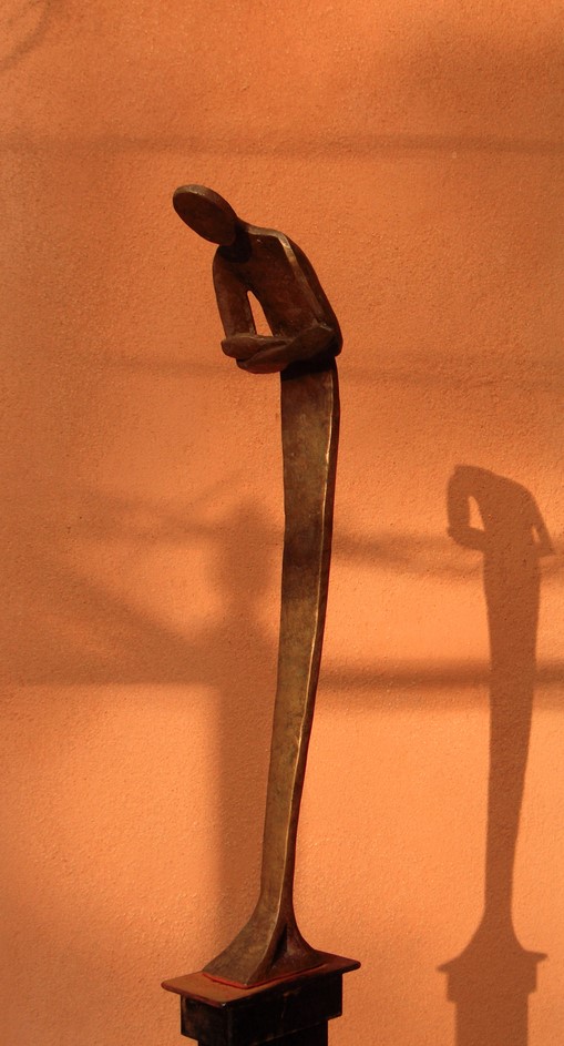 salutation ou politesse asiatique, bronze de flore devalicour
