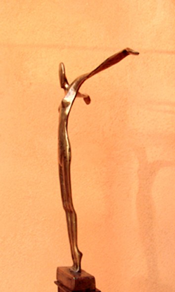 l'indécise (fille d'icare) sculpture bronze, flore de valicourt