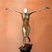 la résolue (fille d'icare) sculpture bronze, flore de valicourt