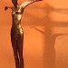 l'indécise (fille d'icare) sculpture bronze, flore de valicourt