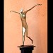 la résolue (fille d'icare) sculpture bronze, flore de valicourt