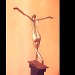 la résolue (fille d'icare) sculpture bronze, flore de valicourt